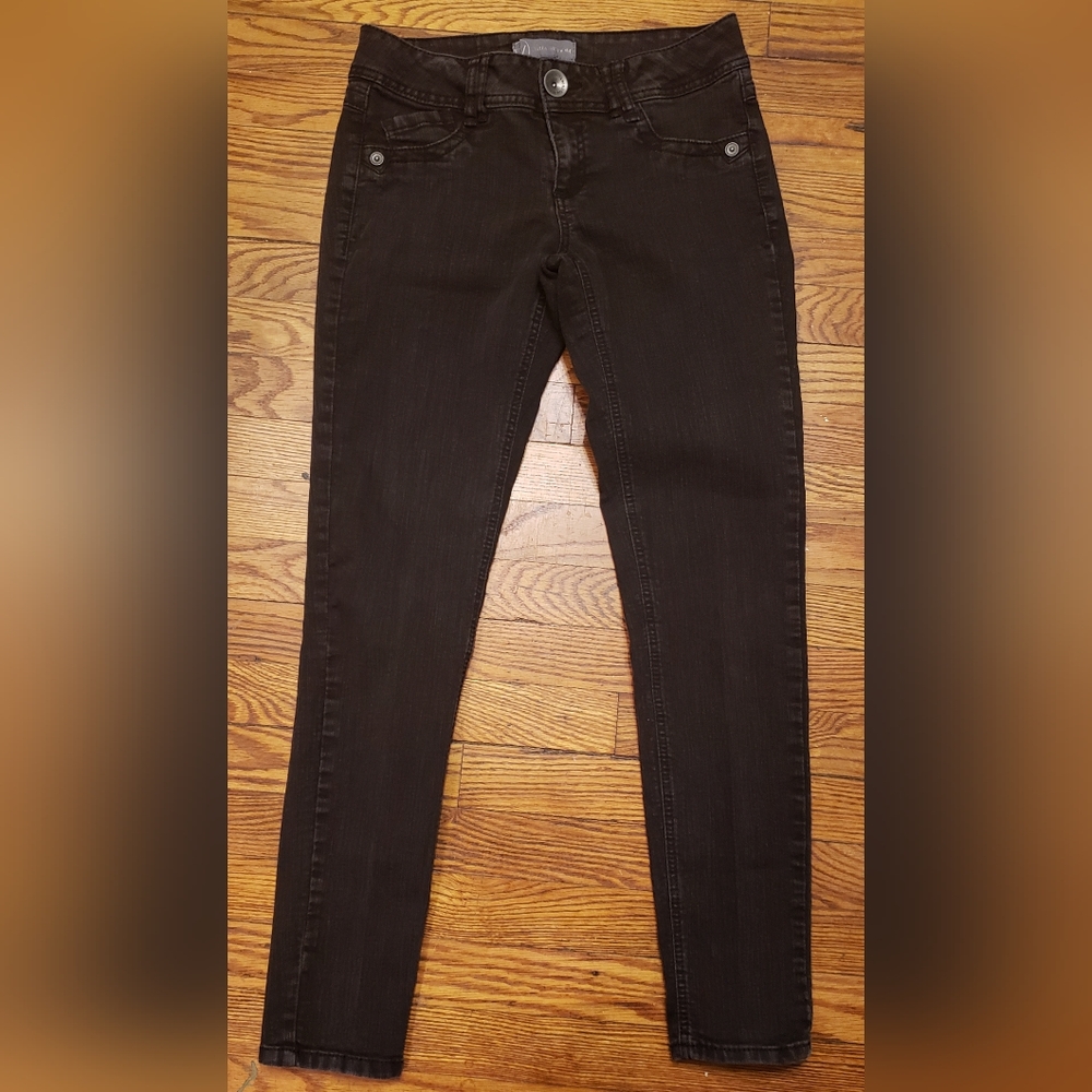 Wit & Wisdom Skinny Jeans Womens 4 Low Rise Black Denim